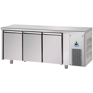 Infrico TF03MIDGN Commercial 3 Door Refrigerated Prep Counter