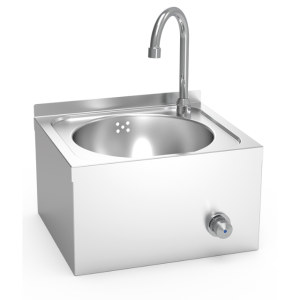 FRICOSMOS Knee-operated hot and cold-water wall mounted washbasin XS model (061422)